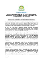 Preliminary Statement EAC Observer Mission to the 2025 URT General Election_page-0001 EAC Election Observations Mission to the October 2025 General Election in the United Republic of Tanzania